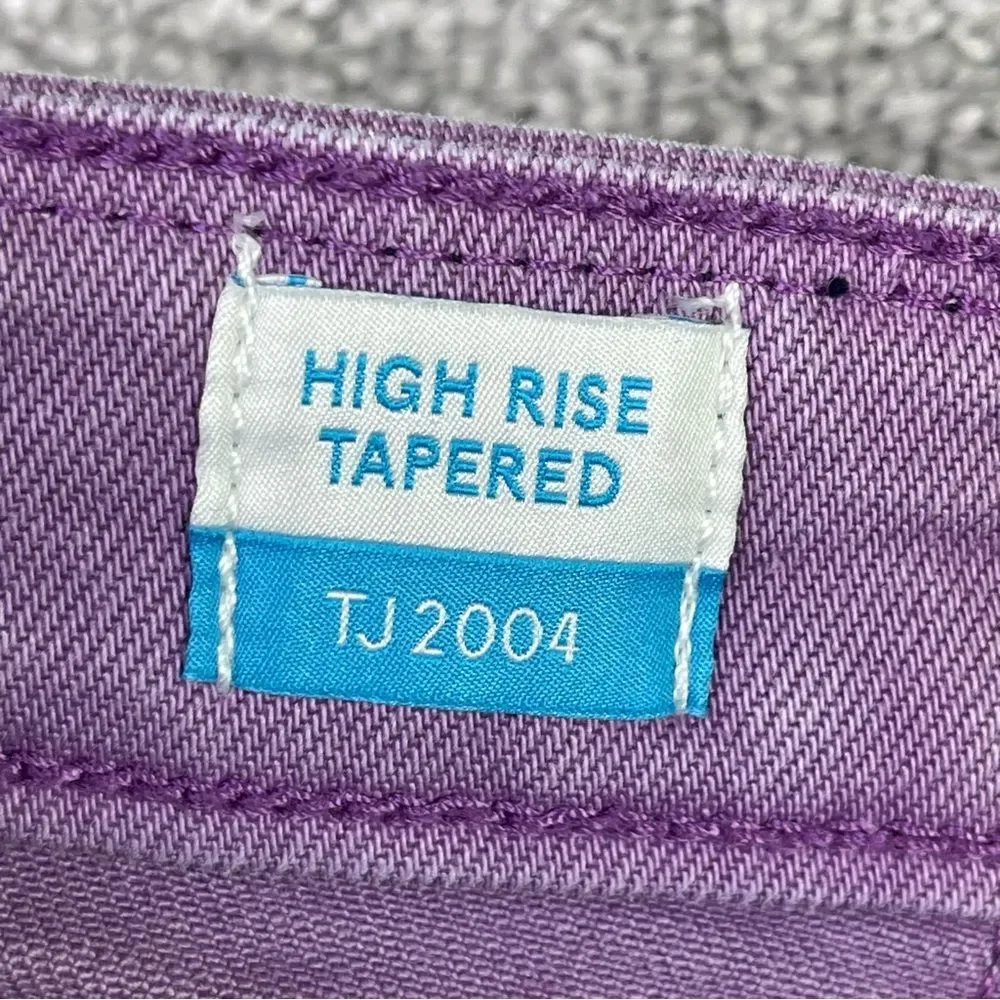 Tommy Jeans Women’s 26X26.5* Purple Tapered High Rise Vintage - Picture 6 of 14